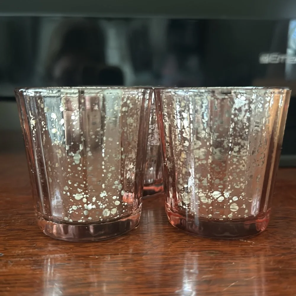 David Tutera Bougie Votive 18 pc in Rose Mercury Gold - Picture 4 of 5